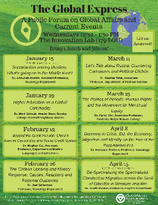 Winter 2020 The Global Express: A Public Forum on Global Affairs and Current Events